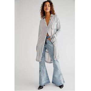 Free People We The Free Not Your Pops Tunic Shirt Top XL